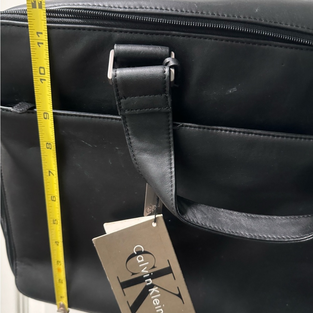 Calvin Klein leather briefcase NWT